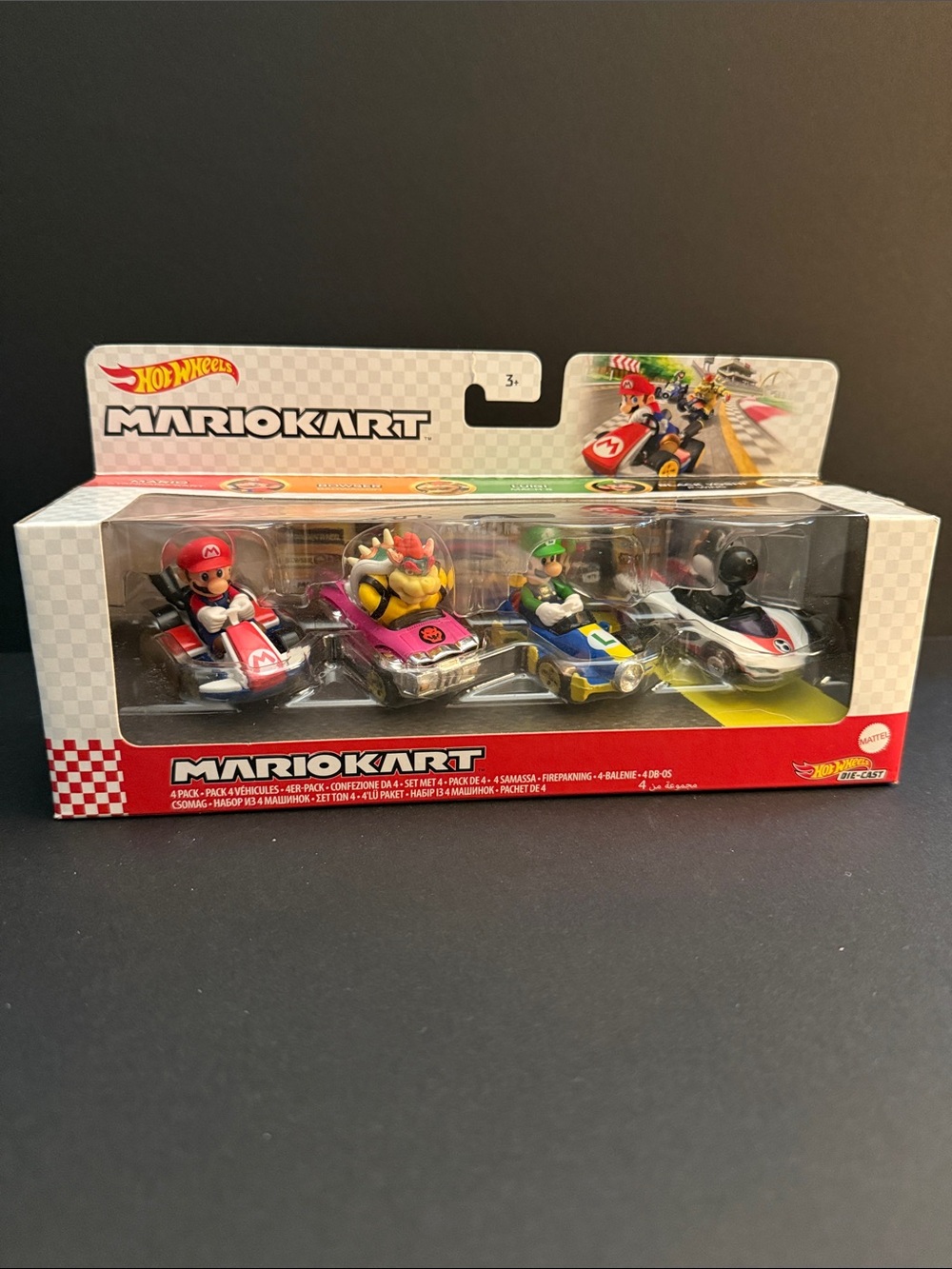 HotWheels - Mario Kart 4-Pack Toy Cars